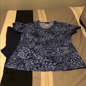 Blue/Navy scrub set